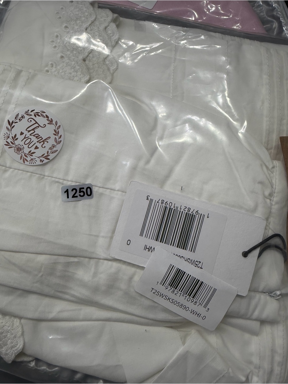 Few Moda Beth White Cotton Lace Maxi Skirt Size 0 NWT - Picture 6 of 7